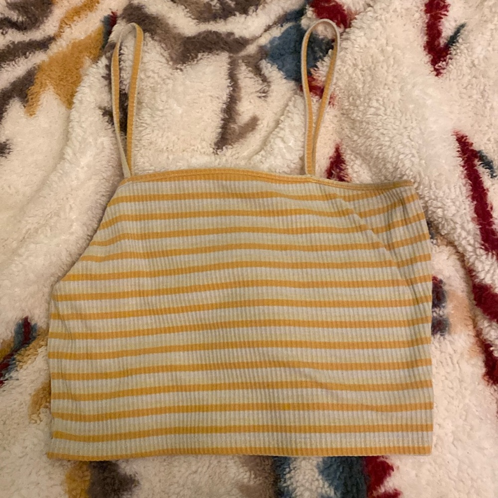 Striped Yellow Tank Top
